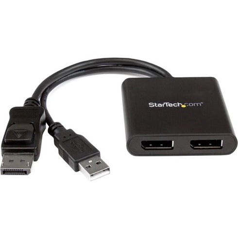 StarTech.com DisplayPort to DisplayPort Multi Monitor Splitter - 2-Port MST Hub - DP 1.2 to 2x DP MST Hub